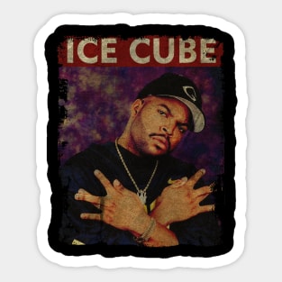 TEXTURE ART-Ice Cube - RETRO STYLE 2 Sticker